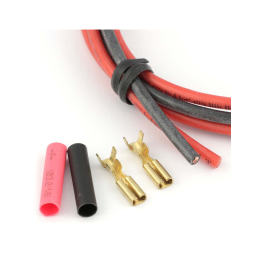 Cable électrique basse résistance 2x60cm avec connecteurs moteur