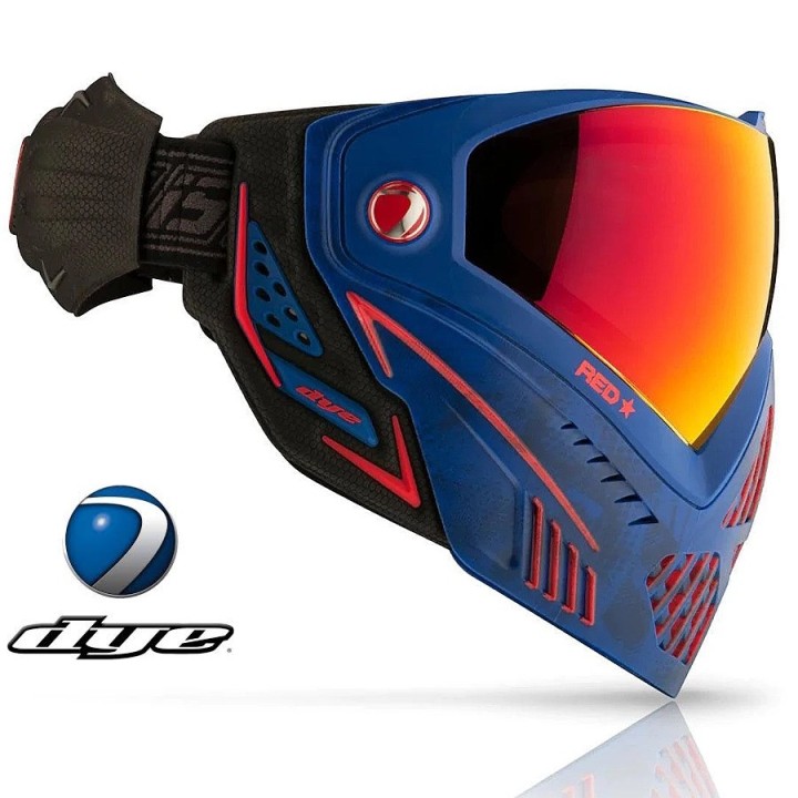support camera pov et protection oreille masque dye i5 red legion