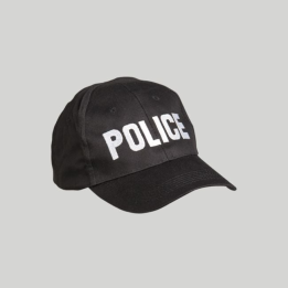 Casquette brodée POLICE noire Mil-Tec