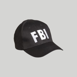 Casquette brodée FBI noire Mil-Tec