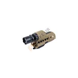 M4 Carbine Plastic Handguard with M500A Integrated Flashlight TAN (EX203 ELEMENT)
