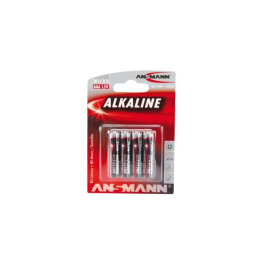 Lot de 4 piles alcalines AAA LR03 Ansmann