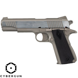 Pistolet CO2 4,5 mm Colt 1911 Thompson Silver Cybergun