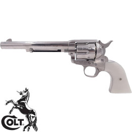 Revolver airsoft Colt SAA .45 Peacemaker full metal finition argent Cybergun