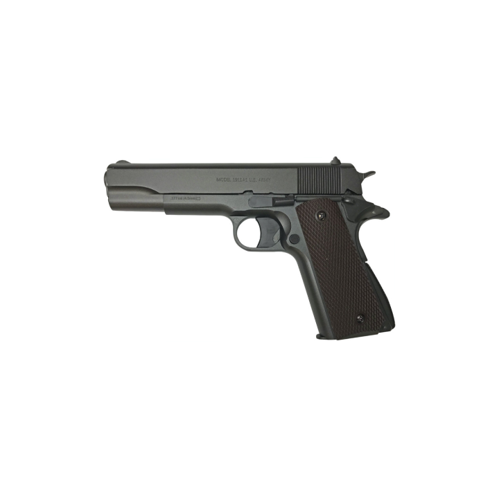Pistolet 4.5mm (Plomb) COLT 1911 AUTO ORDNANCE FULL METAL BLACK CO2 (E 3J) CYBERGUN