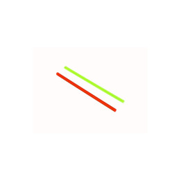 2mm Red & Green Fiber Optic Rod (50mm)
