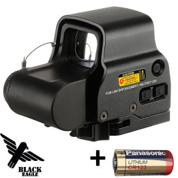 Viseur point lumineux airsoft Black Eagle 558 pile CR123 fournie
