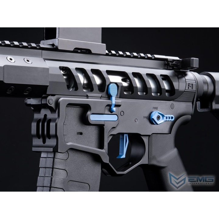 EMG x F-1 UDR-15 AR15 Edge II AEG noir et bleu