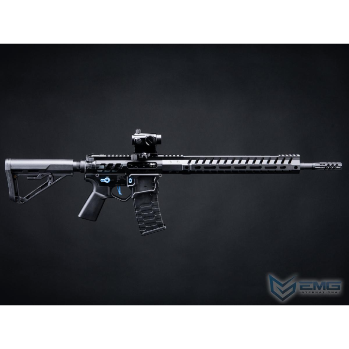 EMG x F1 UDR-15 AR15 Edge II Airsoft AEG Training Rifle w/ Kestrel V2 ETU(Model: Black & Blue / RS3 Stock / 400 FPS / Gun Only)